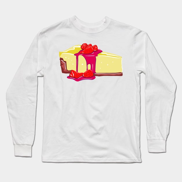 Cheesecake Long Sleeve T-Shirt by trippyart